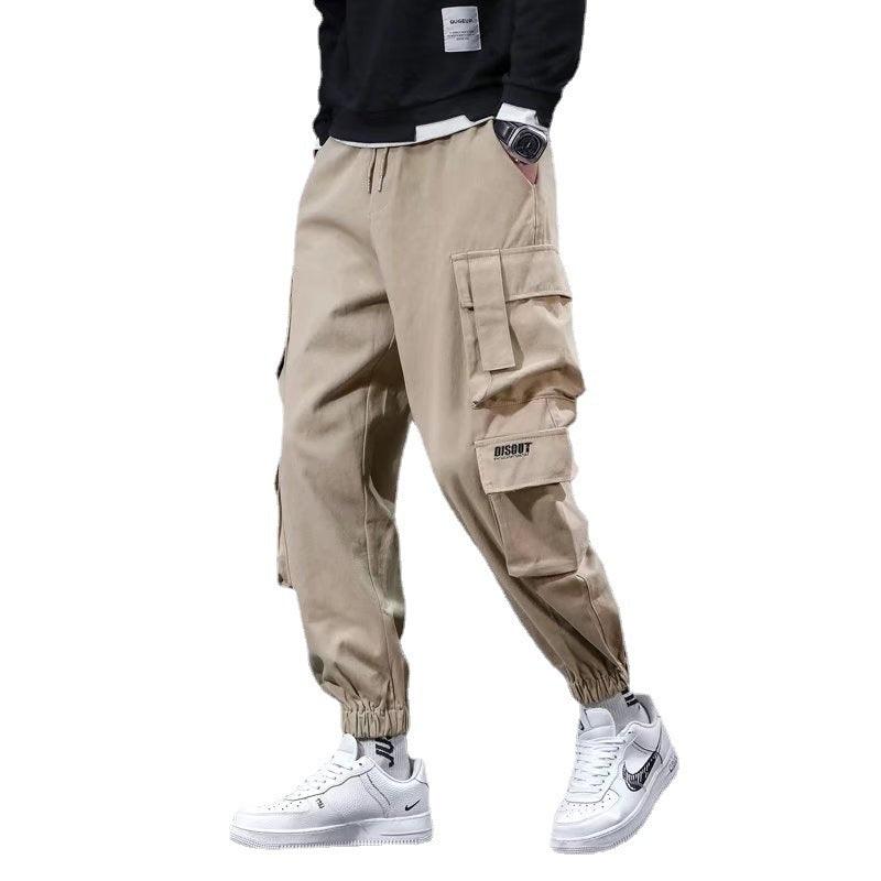 Multi-pocket Cargo Pants Men's Plus Size Loose Casual Pants - Almoni Express