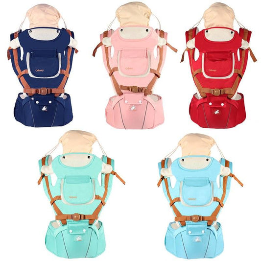 Multifunctional breathable baby carrier ergonomic baby slingshot adjustable belt newborn baby travel strap mother waist back stool - Almoni Express