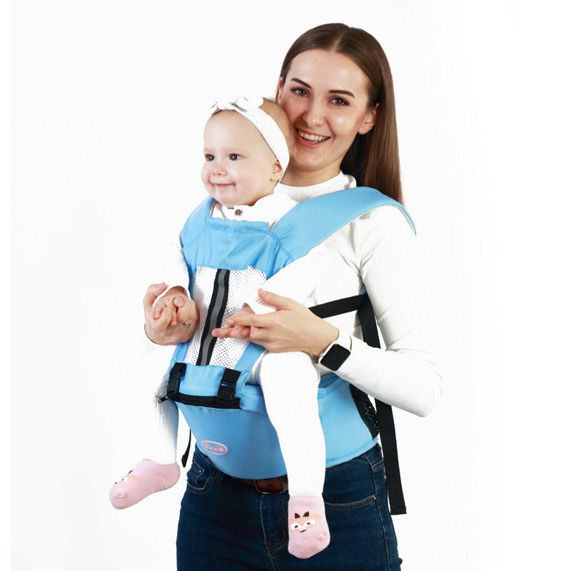 Multifunctional Breathable Double Shoulders Front Hold Baby Carrier - Almoni Express