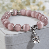 Natural opal beads bracelets crystal fashion women bracelet vintage stainless steel braceletes for women - AL MONI EXPRESS