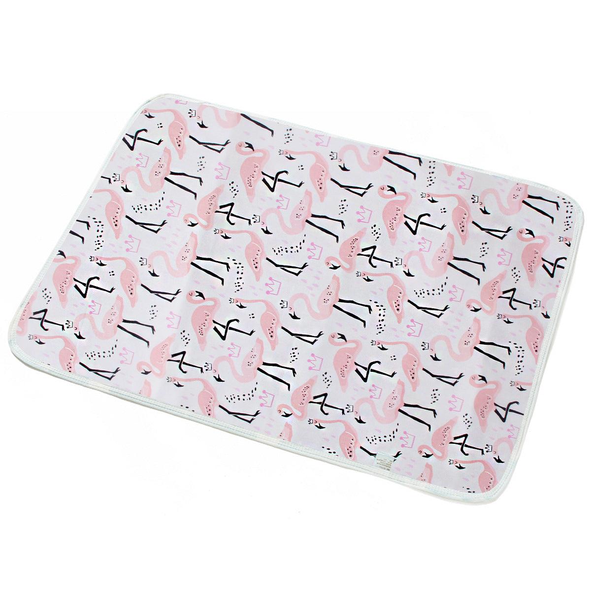 New Baby Breathable And Baby Changing Cotton Cartoon Waterproof Pad - Almoni Express