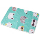 New Baby Breathable And Baby Changing Cotton Cartoon Waterproof Pad - Almoni Express