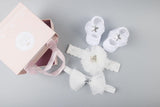 New baby hair accessories socks and shoes set box - Almoni Express