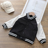 New Boys Handsome Baseball Uniform Coat Stand Collar Jacket - Almoni Express