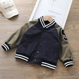 New Boys Handsome Baseball Uniform Coat Stand Collar Jacket - Almoni Express