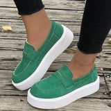 New Loafers Platform Round Toe Slip-on Shoes For Women Outdoor Casual Walking Shoes - AL MONI EXPRESS