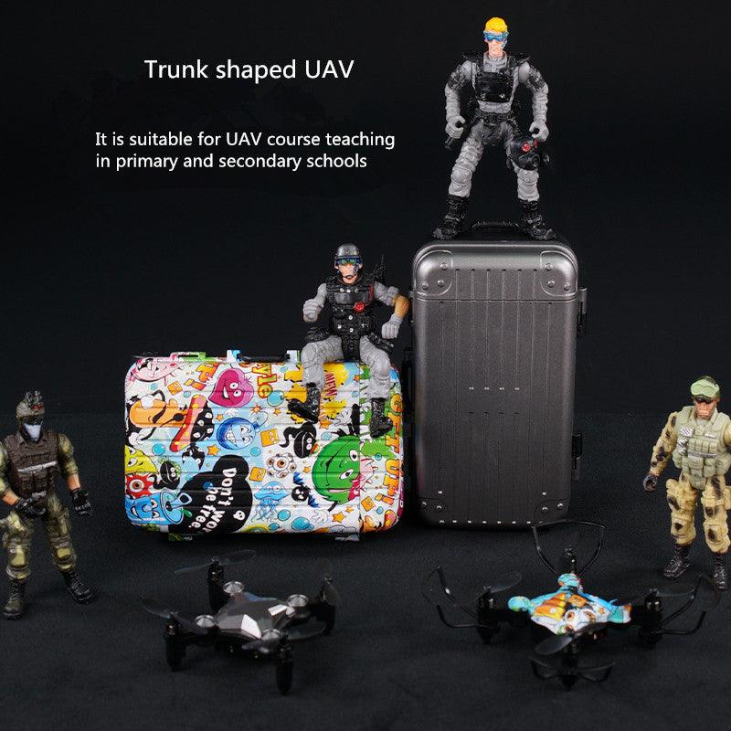 New Luggage Box Storage Box Folding Mini UAV Aerial Photography Remote Control Four Axis Children's Toys Drone - Almoni Express