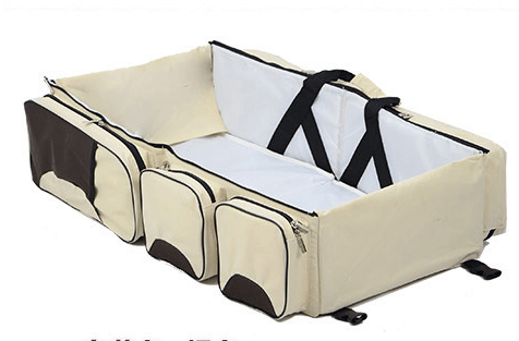 New multi function Mommy bag type baby portable bed folding sleeping basket outdoors baby sleeping baby - Almoni Express