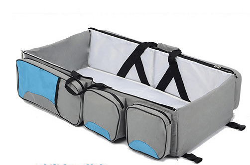 New multi function Mommy bag type baby portable bed folding sleeping basket outdoors baby sleeping baby - Almoni Express