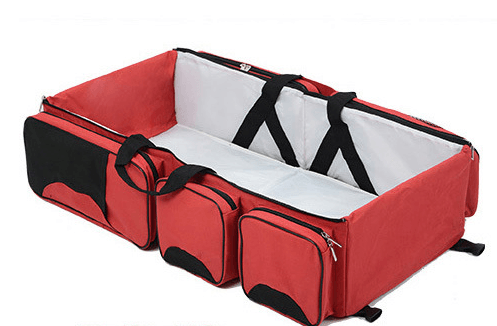 New multi function Mommy bag type baby portable bed folding sleeping basket outdoors baby sleeping baby - Almoni Express