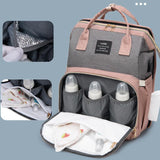 New Mummy Baby Crib Backpack Large Capacity Out Milk Insulated Bag Women - Almoni Express