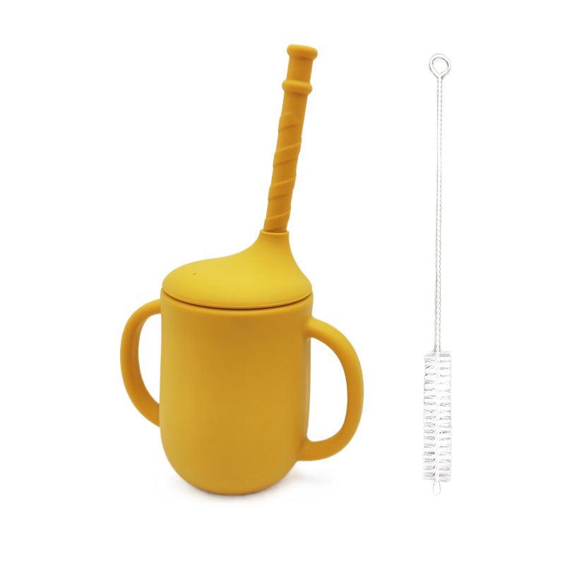 New Product Silicone Baby Drinking Cup With Straw Leak-proof And Drop-proof - Almoni Express