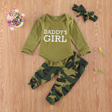 New Products Set Letter Camouflage Printed Children Set - Almoni Express