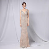 New Sequined Fishtail Long Dress - Almoni Express