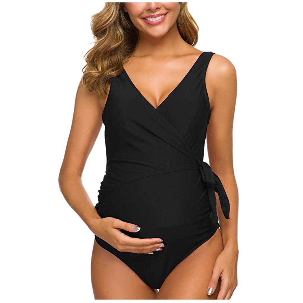 New Sexy Ladies Pregnant Women One-Piece European And American Sexy Swimwear Swimwear Wholesale - Almoni Express