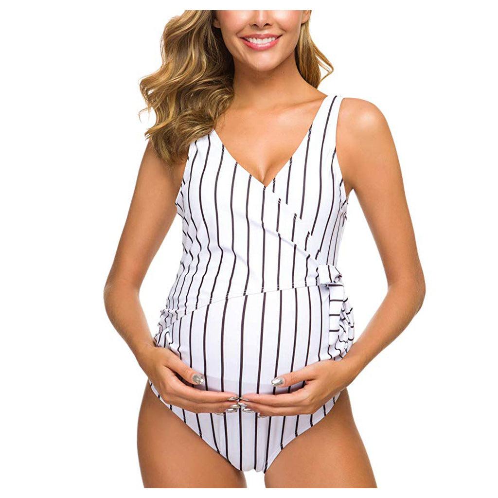 New Sexy Ladies Pregnant Women One-Piece European And American Sexy Swimwear Swimwear Wholesale - Almoni Express