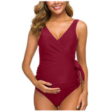 New Sexy Ladies Pregnant Women One-Piece European And American Sexy Swimwear Swimwear Wholesale - Almoni Express