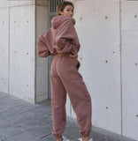 New Style Autumn And Winter Women's New Casual Hoodie Coat Sports Suit - AL MONI EXPRESS