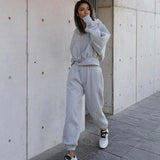 New Style Autumn And Winter Women's New Casual Hoodie Coat Sports Suit - AL MONI EXPRESS