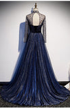 New Style High End Celebrity Long Tail Starry Sky Dress - Almoni Express