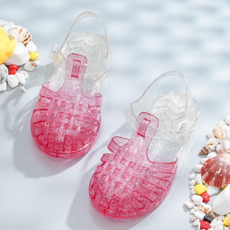 New Summer Children's Princess Children's Soft-Soled Baby Baotou Princess Shoes - Almoni Express