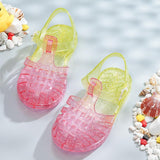 New Summer Children's Princess Children's Soft-Soled Baby Baotou Princess Shoes - Almoni Express