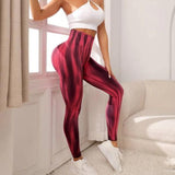 New Tie Dye Aurora Print Sports Pants Seamless High Waisted Fitness Yoga Pants For Women Gym Running Sweatpants Trousers - AL MONI EXPRESS