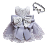 New wedding flower girl holiday celebration dress - Almoni Express