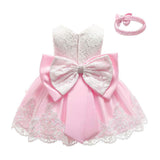 New wedding flower girl holiday celebration dress - Almoni Express