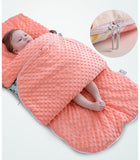 Newborn Baby Blanket Warm Fleece Stroller Cover Quilt - Almoni Express