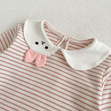 Newborn Baby Clothes Two Piece Rabbit Collar - Almoni Express