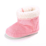 Newborn Baby Girls First Walkers Shoes Infant Toddler Soft Rubber Soled Anti-slip Boots Booties - Almoni Express