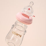 Newborn Wide-bore Glass Bottle 120/150ML - Almoni Express