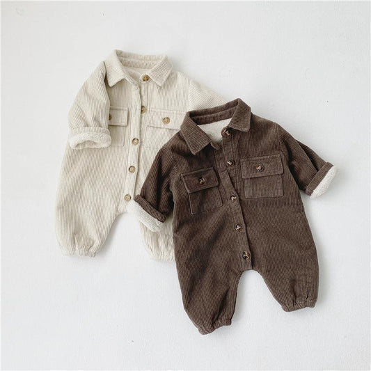 One-Piece Outing Clothes Baby Light Casual Romper Jacket - Almoni Express