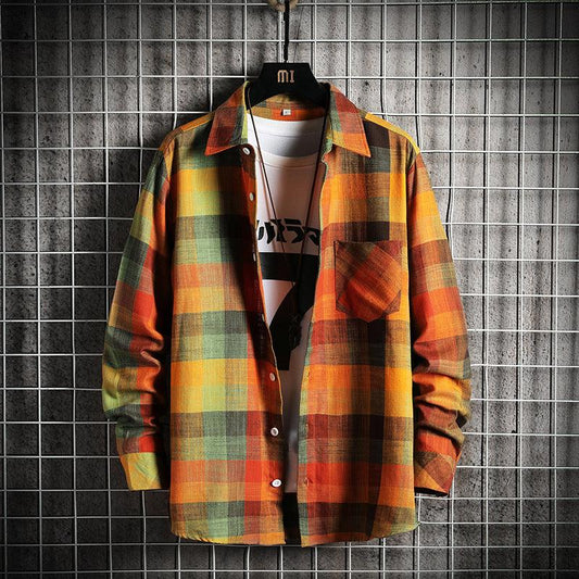 Oversized Loose Men's Casual Shirt Jacket - AL MONI EXPRESS