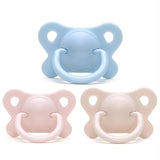 Pacifier Sleeping Baby Pacifier Newborn Silicone Pacifier Super Soft Flat Head - Almoni Express