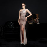 Party Evening Dress Sexy Long Section Was Thin Toast Bride - Almoni Express