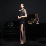 Party Evening Dress Sexy Long Section Was Thin Toast Bride - Almoni Express