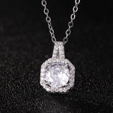 Perfume Bottle Pendant Necklace Women's Full Diamond - AL MONI EXPRESS