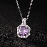 Perfume Bottle Pendant Necklace Women's Full Diamond - AL MONI EXPRESS