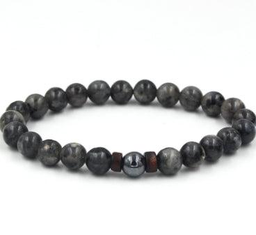 Personality Men's Black Volcanic Stone Bracelet - AL MONI EXPRESS