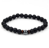 Personality Men's Black Volcanic Stone Bracelet - AL MONI EXPRESS