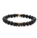 Personality Men's Black Volcanic Stone Bracelet - AL MONI EXPRESS