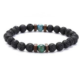 Personality Men's Black Volcanic Stone Bracelet - AL MONI EXPRESS