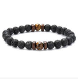 Personality Men's Black Volcanic Stone Bracelet - AL MONI EXPRESS