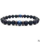 Personality Men's Black Volcanic Stone Bracelet - AL MONI EXPRESS