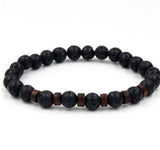 Personality Men's Black Volcanic Stone Bracelet - AL MONI EXPRESS