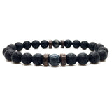 Personality Men's Black Volcanic Stone Bracelet - AL MONI EXPRESS