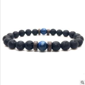 Personality Men's Black Volcanic Stone Bracelet - AL MONI EXPRESS