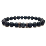 Personality Men's Black Volcanic Stone Bracelet - AL MONI EXPRESS